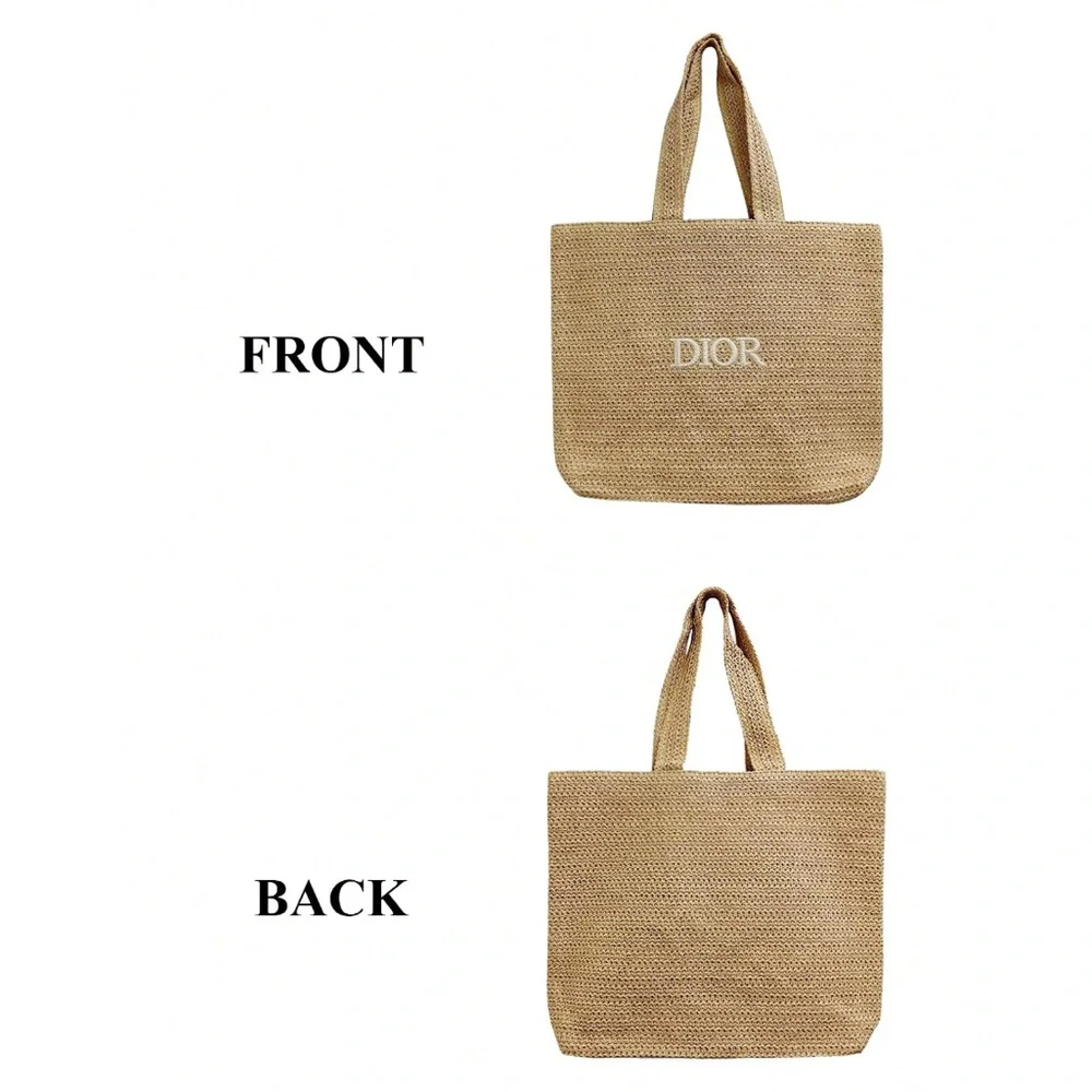 🆕 Christian Dior Straw Totebag - Picture 7 of 8